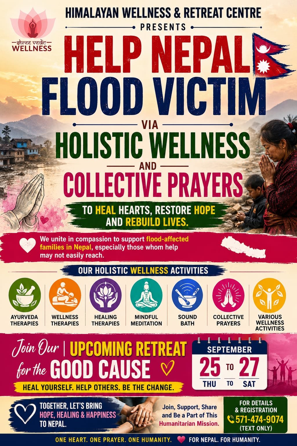Help Nepal Flood Victims Through Holistic Wellness & Collective Healing
